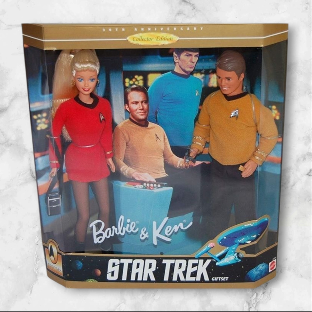 🔥Barbie & Ken Star Trek 30th Anniversary Collector Edition Gift Set 1996 Mattel